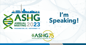 I'm speaking ASHG 2023 X (Twitter), Facebook Graphic 1200x628