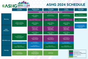 ASHG 2024 Schedule at a Glance